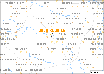 map of Dolní Kounice