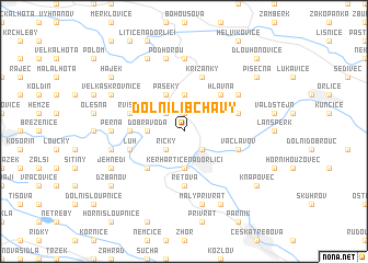 map of Dolní Libchavy