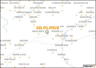 map of Dolní Lipová