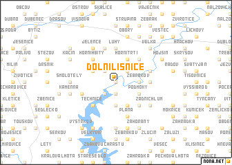 map of Dolní Líšnice