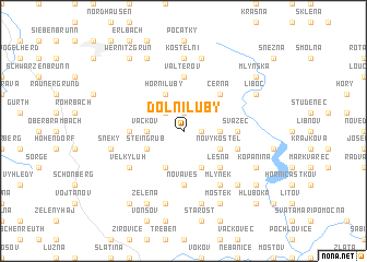 map of Dolní Luby