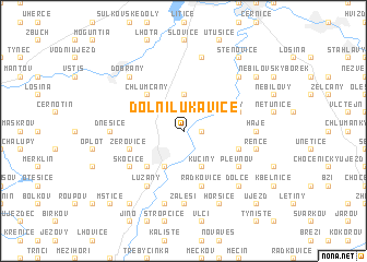 map of Dolní Lukavice