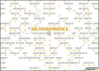 map of Dolní Nakvasovice