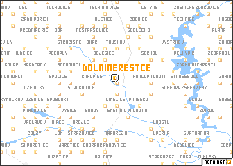 map of Dolní Nerestce