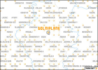 map of Dolní Pláně