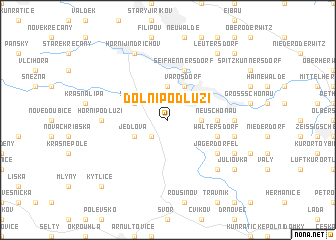 map of Dolní Podluží