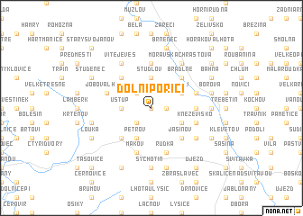 map of Dolní Poříčí