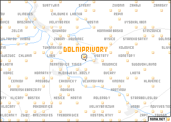 map of Dolní Přívory