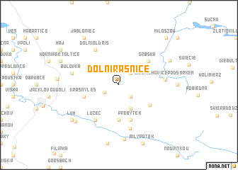 map of Dolní Řasnice