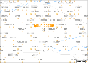 map of Dolní Ročov