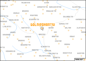 map of Dolni Romantsi