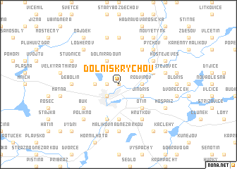 map of Dolní Skrýchov