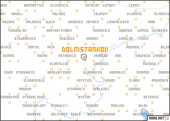 map of Dolní Staňkov