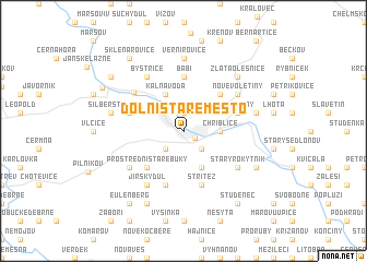 map of Dolní Staré Město