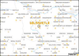 map of Dolní Světlá