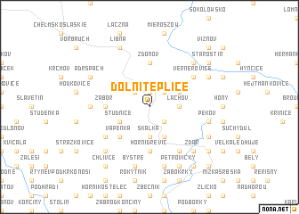 map of Dolní Teplice