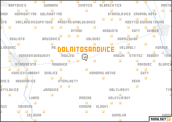 map of Dolní Tošanovice