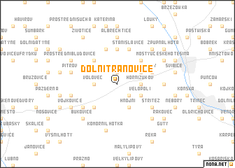 map of Dolní Třanovice