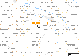 map of Dolní Újezd