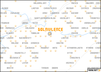 map of Dolní Vlence