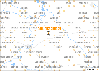 map of Dolní Záhoří