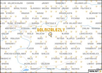 map of Dolní Zálezly