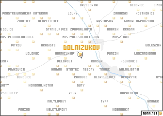 map of Dolní Žukov