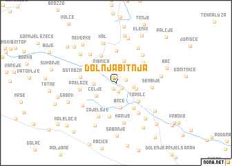 map of Dolnja Bitnja