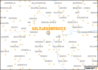 map of Dolnje Dobravice