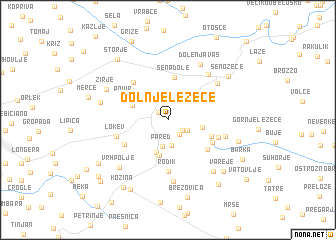 map of Dolnje Ležeče