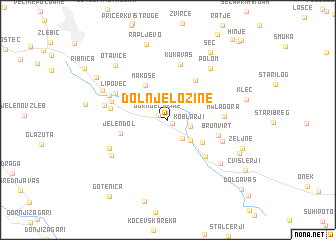 map of Dolnje Ložine