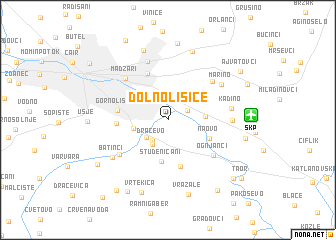 map of Dolno Lisiče