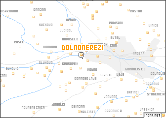 map of Dolno Nerezi