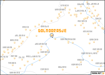 map of Dolno Orašje