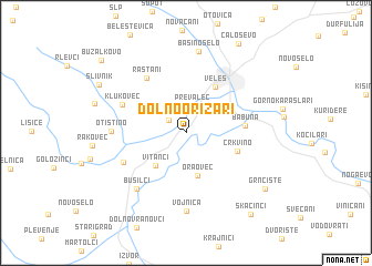 map of Dolno Orizari