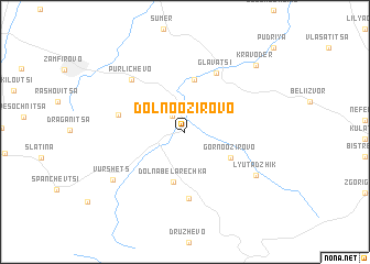 map of Dolno Ozirovo