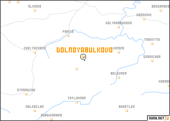 map of Dolno Yabŭlkovo