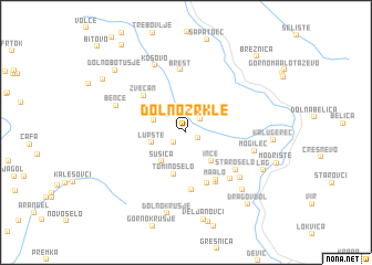 map of Dolno Zrkle