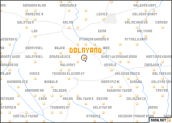 map of Dolný And