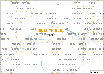 map of Dolný Hričov