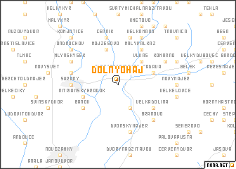 map of Dolný Ohaj