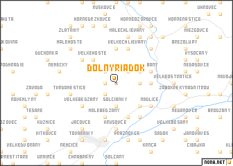 map of Dolný Riadok