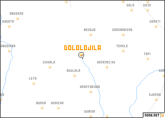 map of Dololo Jīla