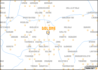 map of Dolomè