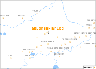 map of Dolores Hidalgo