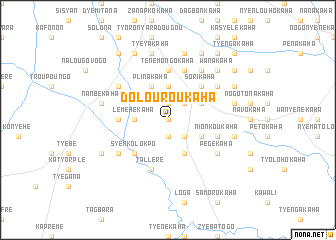 map of Dolouroukaha