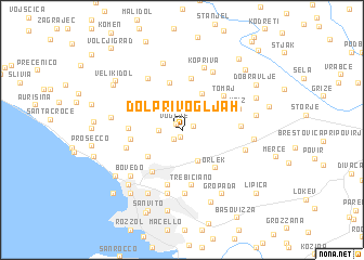 map of Dol pri Vogljah