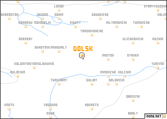 map of Dolʼsk