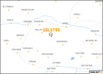 map of Dolutaş