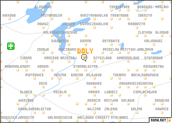 map of Doły